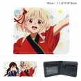 thumbnail image 2 of Cartera Lycoris Recoils con personajes de anime, delgada y plegable, de poliuretano, 2 of 2