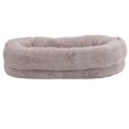 thumbnail image 1 of Camas Extra Grandes Para Perros Humanos Para Personas Adultas, Puf De Tamaño Humano Ovalado Con Funda Extraíble, Cama Para Siesta De Piel Sintética Lavable Para Mascotas, 1 of 7