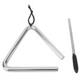 thumbnail image 1 of Triangle de Percussion à Main, Instrument de Percussion Triangle Prévention de la Corrosion Haute Résistance 4 Pouces pour Éducation Musicale, 1 of 7