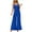 Blue, variant on Lenpel Jumpsuits for Women Dressy Casual Sleeveless Spaghetti Strap V Neck Pleated Wide Leg Rompers Trendy Loose Overalls