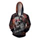 thumbnail image 4 of Sudadera con capucha y cremallera para hombre, ropa informal de otoño, sudadera holgada con capucha, sudadera con capucha para hombre, sudadera con capucha con estampado de calaveras geniales, sudader, 4 of 5