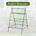 thumbnail image 3 of Costway Cucumber Trellis for Plant Climbing Foldable Garden Tunnel Trellis with Plastic Coated Tube, 3 of 10