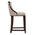thumbnail image 4 of Manhattan Comfort Fifth 26" Faux Leather Counter Stool in Cream (Set of 2), 4 of 6