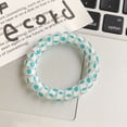 thumbnail image 3 of CSChome Hair Rings 2 Pcs Hair Rings Telephoneline Shape Decorative Elastic High Elasticity Dot Print Hair-Fixed Contrast Color Tie Hair Headwear, 3 of 7