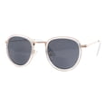 thumbnail image 3 of Bifocal Reading Sunglasses Unisex Vintage Fashion Panto Frame Clear Gold +1.25, 3 of 5