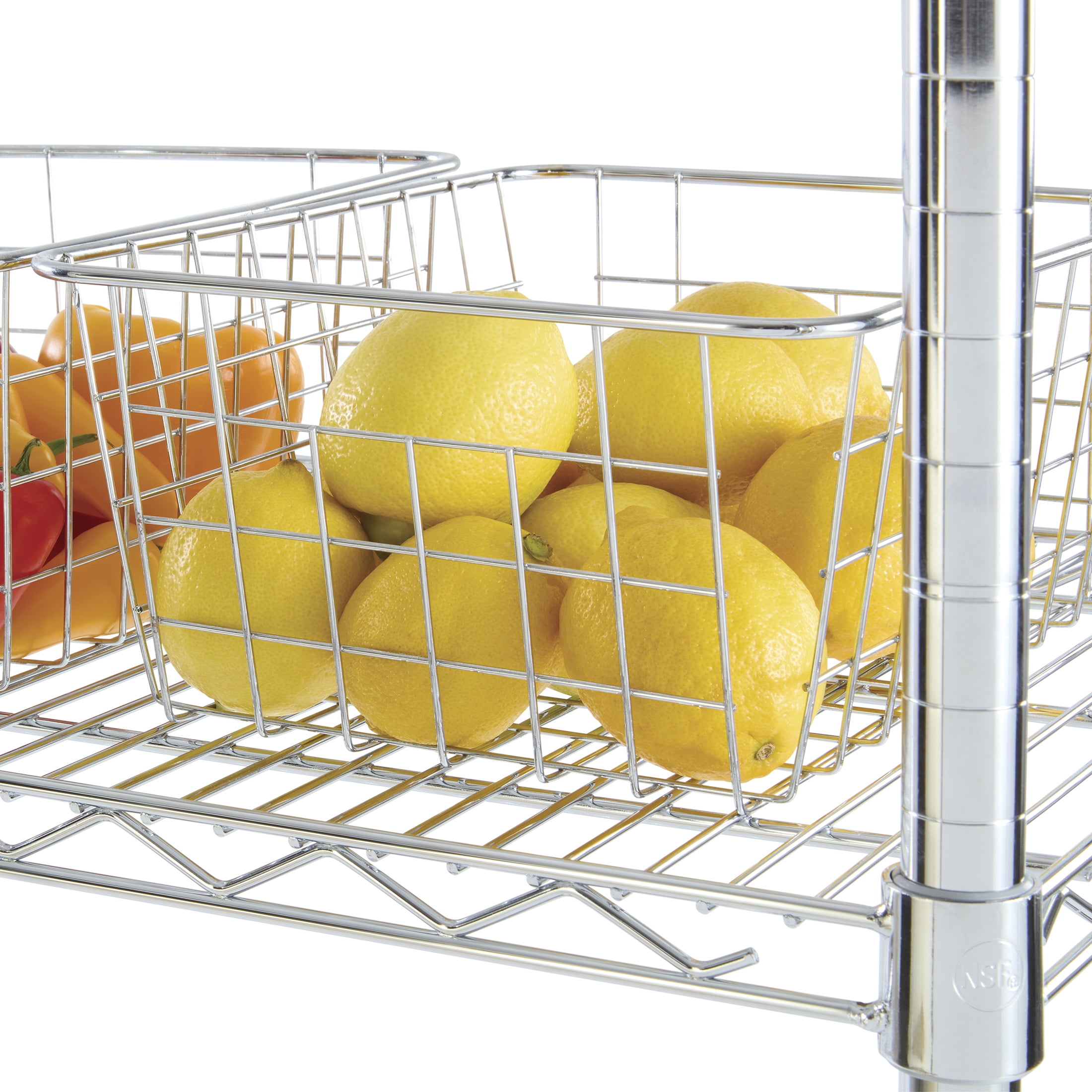 (3 pack) Hyper Tough 5-Tier Multipurpose Wire Shelving Rack, Chrome Color, 3000lbs Load Capacity