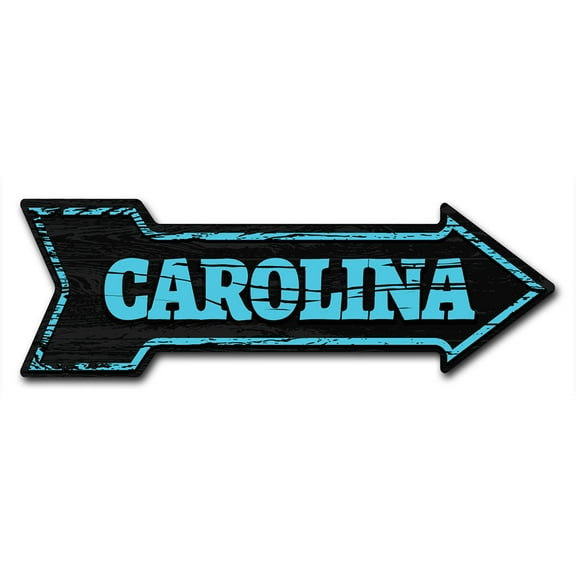 SignMission 10 x 30 in. Indoor & Outdoor Decor Direction Sticker Vinyl Wall Decals - Carolina - 24 in.