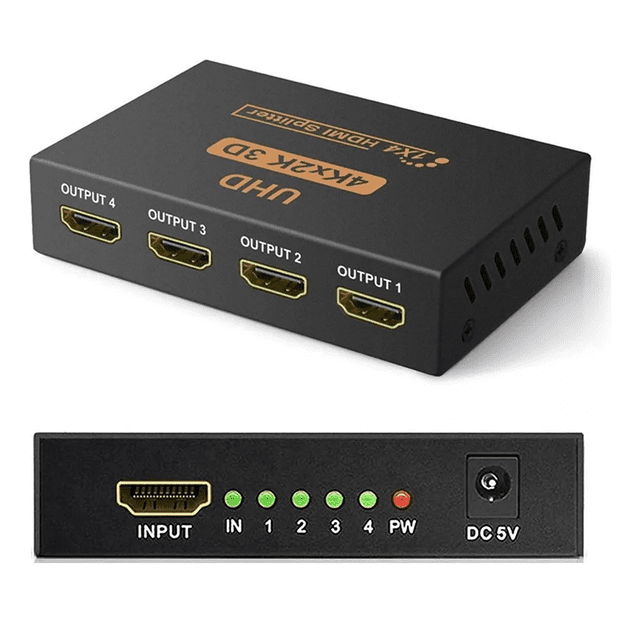 "Divisor Hdmi Splitter 4k 1 Entrada 4 Salidas 1080p 60hz "