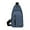 Blue-B, variant on Beautynvta Sling Bag Multipurpose Crossbody Backpack with Earphone Hole, Shoulder Chest Urban Outdoor Travel Lightweight Backpack for Men Women Hiking Travel, 6.7" x 3.1" x 12.2", Black