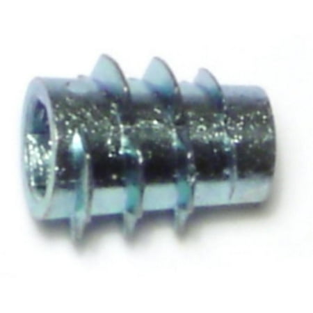 

#10-32 x 1/2 Zinc Alloy Fine Thread Hex Drive Wood Inserts WIS-025