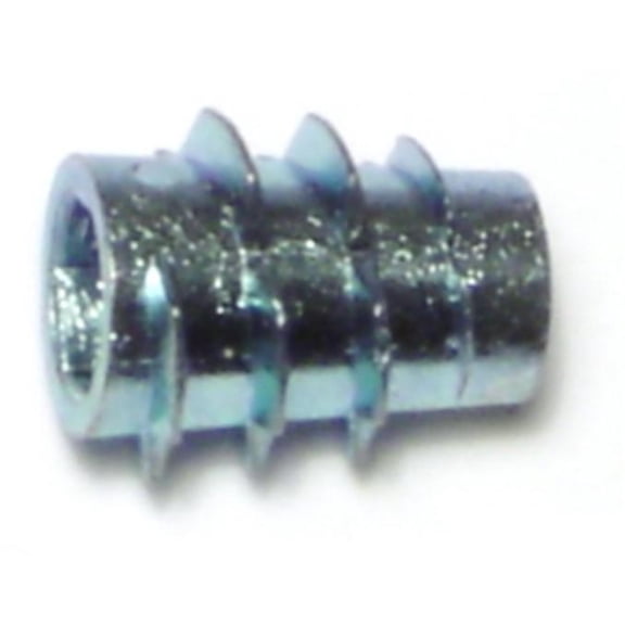 #10-32 x 1/2" Zinc Alloy Fine Thread Hex Drive Wood Inserts WIS-025