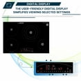 thumbnail image 3 of Equator 30" Electric Hybrid CERAMIC-INDUCTION 4 Burner Cooktop 9 Power 220V, 3 of 9