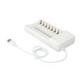 thumbnail image 1 of Rechargeable USB Battery Charger 8 Slots Fast Charge for AAA/AA Battery Tools, 1 of 10