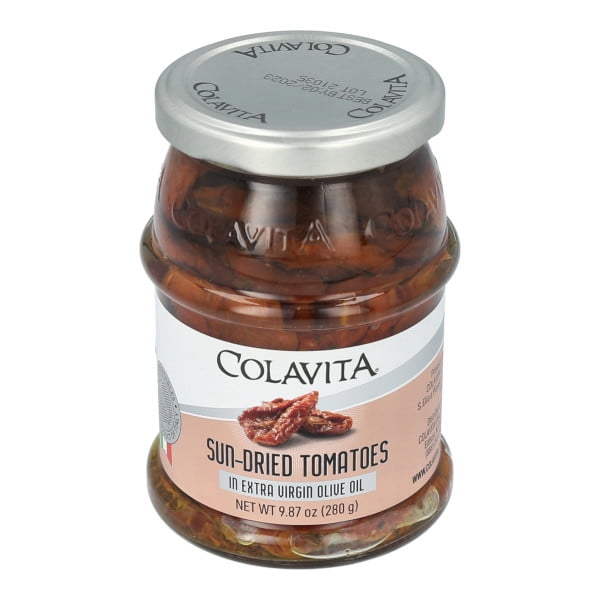 Sun-Dried Tomatoes - In Colavita Extra Virgin Olive Oil - 9.87 oz - Glass Jar
