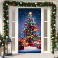 thumbnail image 6 of 2025 New Christmas Front Door Cover Elastic, Christmas Door Cover Cloth with Elastic for Holidays Home Party Decor, 6 of 7