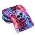 thumbnail image 4 of Disketp Neon Skull With Milkshake Estuche de Lápices de Doble Capa con Tapa Abatible y Cremallera, Organizador Escolar para Adolescentes y Adultos, 4 of 7