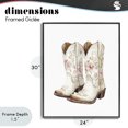 thumbnail image 4 of Stupell Industries Southwestern Boots in Bloom Black Framed Giclee Art, 24 x 30, by Svetlana Aleynikova, 4 of 8