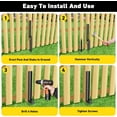 thumbnail image 6 of Datingday 6 Pack Fence Post Repair Kit,Thicker Fence Post Anchor Ground Spike,Black Heavy Duty Fence Post Repair Stakes,Fence Post Stakes for Repair Broken,Tilted Fence Post, 6 of 7