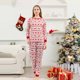 thumbnail image 4 of Conjuntos familiares a juego Top estampado casual de Navidad con trajes inferiores Ropa para el hogar Fridja  nalpqowj26488, 4 of 7