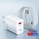 thumbnail image 2 of 120W USB Charger Fast Charging QC3.0 USB C Cable Type C Cable Mobile Phone Charger For iPhone Huawei Samsung Xiaomi Quick Charge, 2 of 4