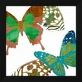 thumbnail image 2 of Sisa Jasper 12x12 Black Modern Wood Framed Wall Art Titled - Scattered Butterflies I, 2 of 6