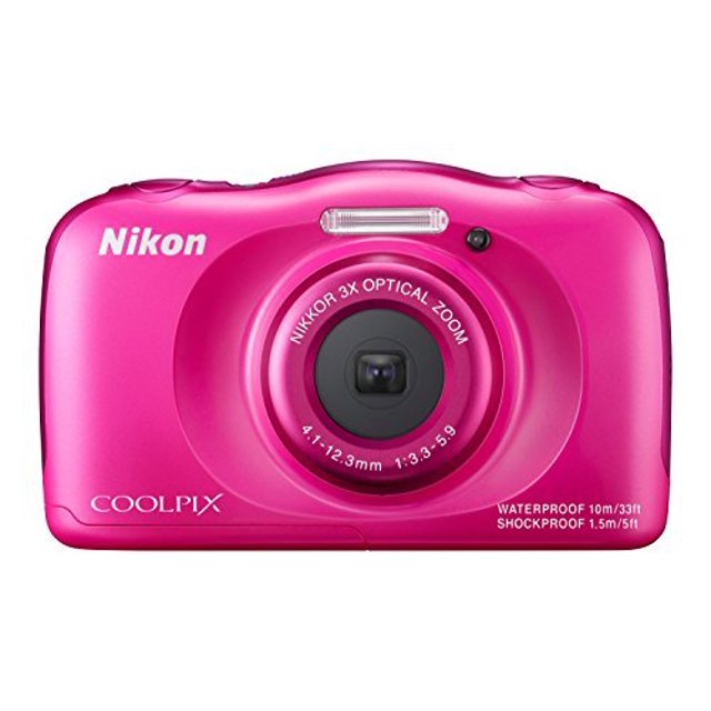Nikon COOLPIX S33 Cámara digital impermeable a prueba de golpes y congelación de 13,2 MP (rosa)