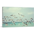 thumbnail image 1 of ARTCANVAS Flying Seagulls Home Decor Rectangle Canvas Art Print - Size: 12" x 8" (0.75" Deep), 1 of 9