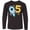 AB-Black, variant on Inktastic Rocket Space ship Happy Fifth Birthday Long Sleeve Youth T-Shirt