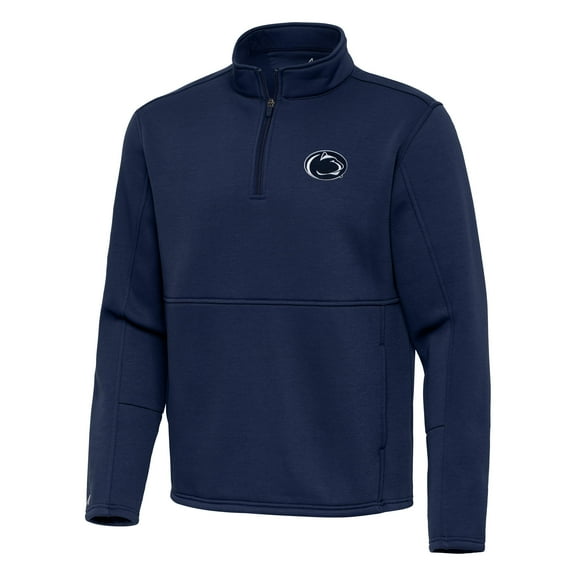 Men's Antigua Navy Penn State Nittany Lions Twist Quarter-Zip Pullover Jacket