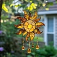 thumbnail image 5 of MMJ Sunflower Acrylic Suncatcher Hanging Pendant for Window Garden Wall Home Decor Gift 5.9x5.9in, 5 of 6