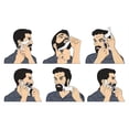 thumbnail image 3 of Men's Beard Shaping Tool With Inbuilt Comb Transparent Template Styling Comb Templates for Goatee Mustache Sideburns, Jaw Cheek/Neck Line, Symmetric/Curve/Step Cut (Clear-2pcs), 3 of 8