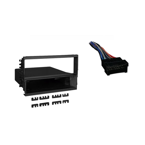 Fits Hyundai Santa Fe 01-06 Metra Single DIN Dash Kit with Harmony Radio Harness