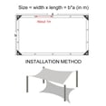 thumbnail image 2 of Wozhuo Sun Shade Sail 2x2m Rectangle UV Block Pool Patio Awning Protection, 2 of 5