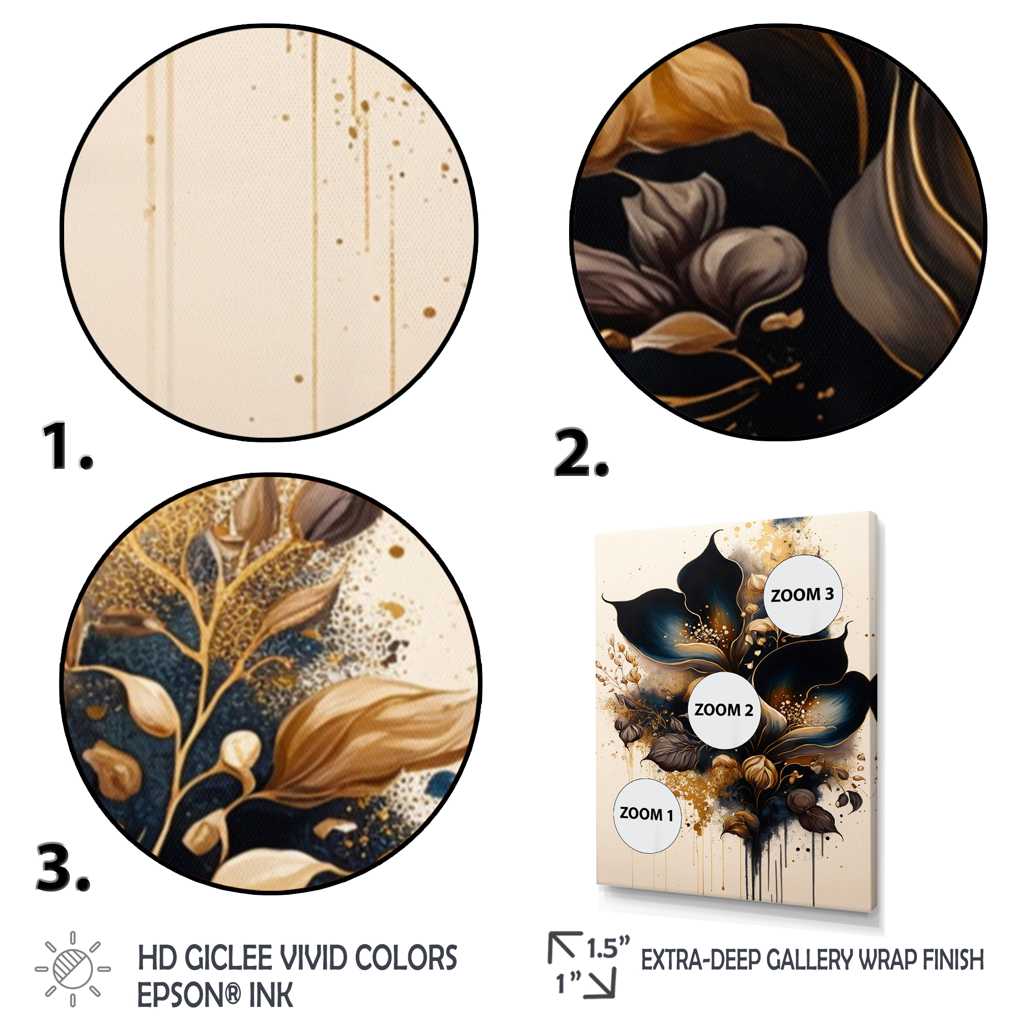 Designart Deep Blue Calla Lily Bouquet I Canvas Wall Art