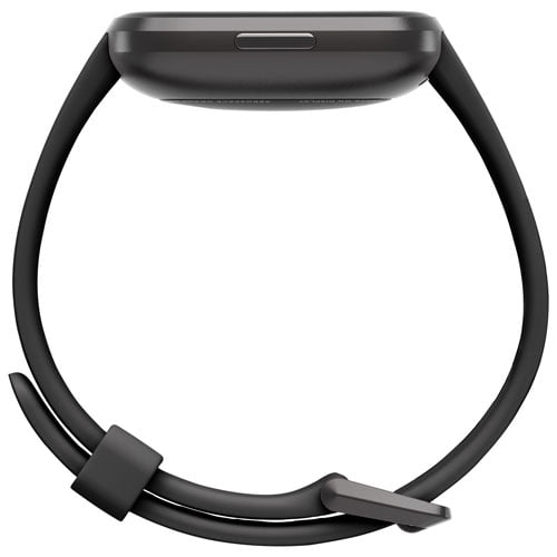 Fitbit Versa (2nd Gen) Smartwatch | Carbon aluminum Body with