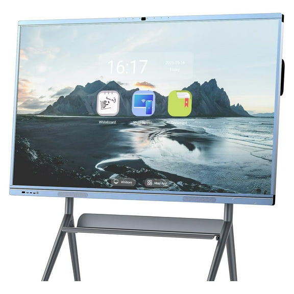 JYXOIHUB 65" 4K Smart Board, Touch Screen Digital Electronic Calendar All-In-One Smartboard Interactive Whiteboard Android & Windows for Classroom & Training(Include Wall Mount)