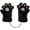 Black, variant on Kids Winter Gloves Cartoon Plush Paw Mittens Keep Warm Glove with Neck Rope Girls Boys Cosplay Costume Gloves (4-10 years old)