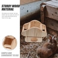 thumbnail image 4 of Rabbit Hay Rack Wooden Hay Container Bunny Cage Hay Rack Hanging Wood Hay Holder, 4 of 8
