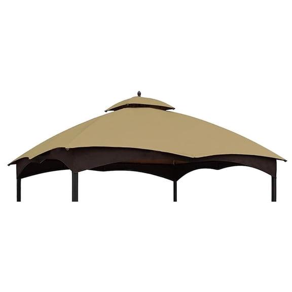 Replacement Canopy Top for Lowe's Allen Roth Heavy Duty Gazebo Roof Gazebo Top with Air Vent 10X12 Gazebo CoverReplacement Top Only (beige)