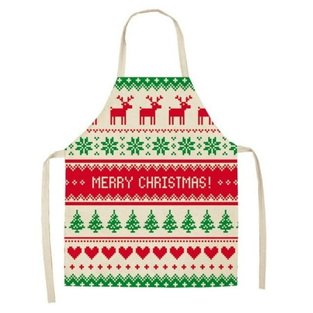 

Livesture Cotton linen creative Christmas apron WQL0055 3