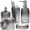Gray, variant on Empty Bottle, 13.5 Ounce Glass Soap Dispenser , Refillable Hand Sanitizer Bottle , Bathroom Kitchen General Purpose, Blue
