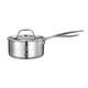 thumbnail image 2 of Cacerola con tapa Olla con asa Olla para leche Estufas universales multiusos plateado, 2 of 9
