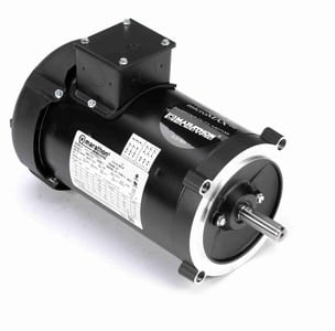1 hp 1800 RPM 3-Phase 56C Frame TEFC (no base) 230/460V Marathon Motor # Y378