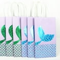 thumbnail image 2 of Raindrops 12 Pcs Mermaid Party Favors Bags Mermaid Candy Bags Party Paper Treat Bags, 2 of 8