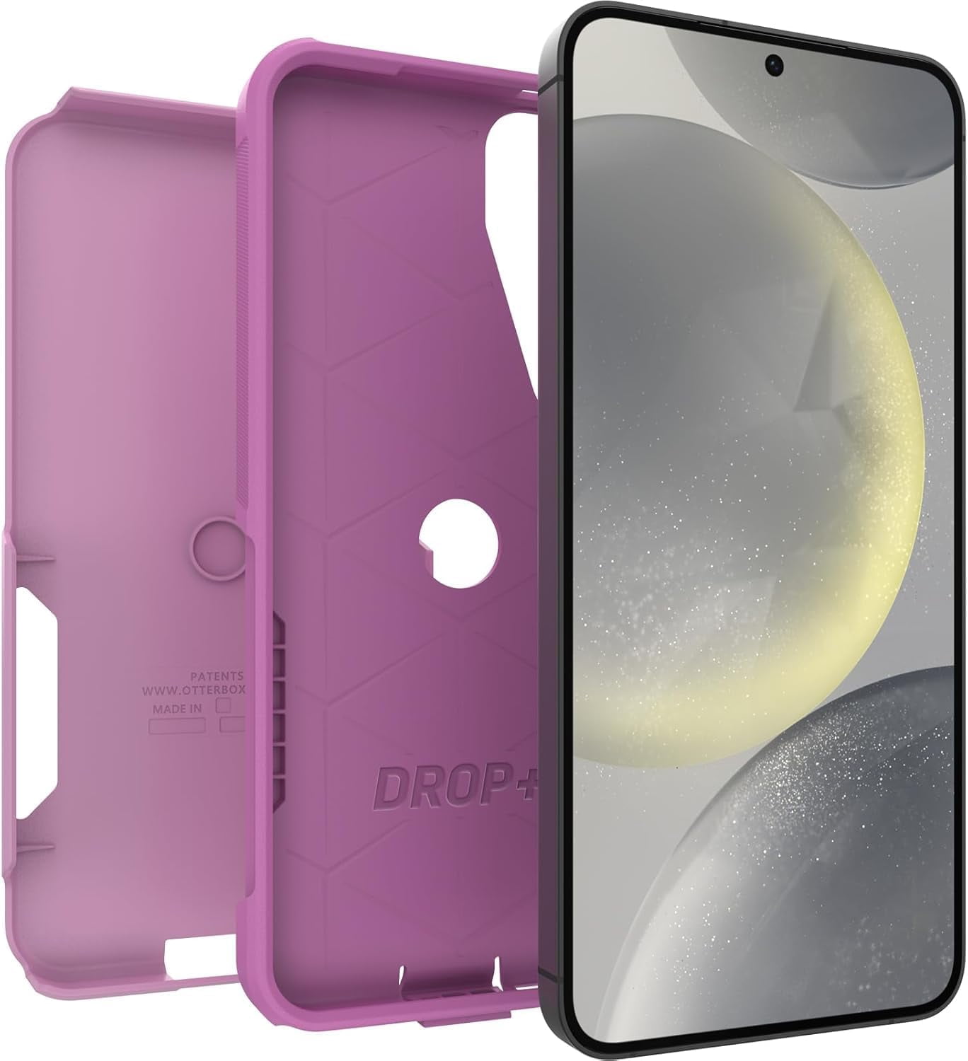 OtterBox COMMUTER SERIES Case for Galaxy S24 Plus - Run Wildflower (Pink)