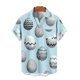 thumbnail image 2 of Ceisia Men's Loose Short Sleeve Printed Casual Shirt with Chest Pocket Light Blue XXXL Gifts, 2 of 5