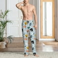 thumbnail image 2 of Pofeuu Elephant Tree Print Men's Pajama Pants, Soft Lounge Pajama Pants with big pockets for Men Plaid Pj Bottoms-Medium, 2 of 6