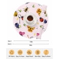 thumbnail image 6 of 15 Inch Round Placemats Set of 4, Cute Butterfly Dragonfly Non Slip Heat Insulation PP Table Mats, Farmhouse Botanical Floral Pink Washable Place Mats for Kitchen Dining Party Table Decor, 6 of 7