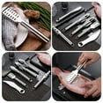 thumbnail image 3 of Qnmwood 6Pcs Scaler Remover Set, Stainless Steel Scales Scraper for Kitchen Cleaning, 3 of 6
