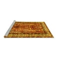 thumbnail image 2 of Ahgly Company Machine Washable Indoor Round Persian Yellow Traditional Area Rugs, 5' Round, 2 of 4